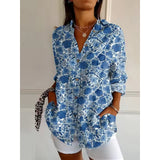 RIA - Casual Blouse with Floral Print